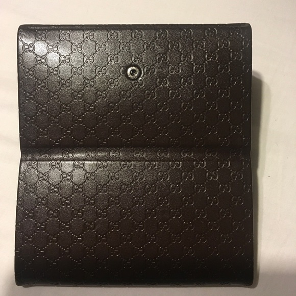 Gucci Triangle Logo Large Brown Leather Sunglass Case For Large Shades Triangle - Picture 12 of 16